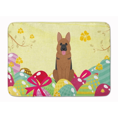 Carolines Treasures Easter Eggs German Shepherd Machine Washable Memory Foam Mat BB6067RUG